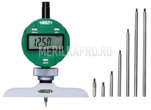 2141-302 Глубиномер цифровой со сменными наконечниками 0-300 мм INSIZE