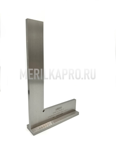 4793-200 Угольник с плоским краем 90° и широким основанием 200х130 мм INSIZE