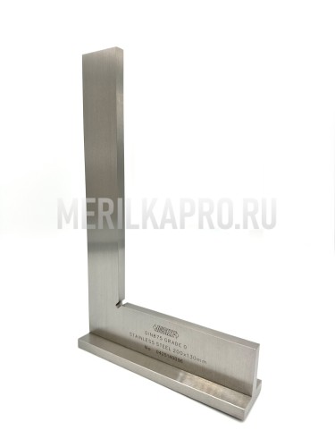 4793-200 Угольник с плоским краем 90° и широким основанием 200х130 мм INSIZE