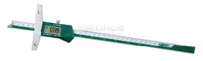 1147-300 Штангенглубиномер цифровой с отверстиями для доп. оборудования 0-300 мм INSIZE