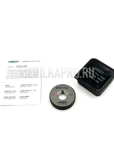 4120-18N Калибр-кольцо резьбовой M18x2.5 6g НЕ, ISO1502