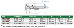 1102-200 Штангенциркуль цифровой с отображением дюймовых дробей ШЦЦ-1 0-200 мм ±0.03 мм INSIZE