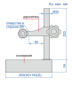 6841-170 Стойка для индикаторов с гранитным основанием 200х150 мм INSIZE