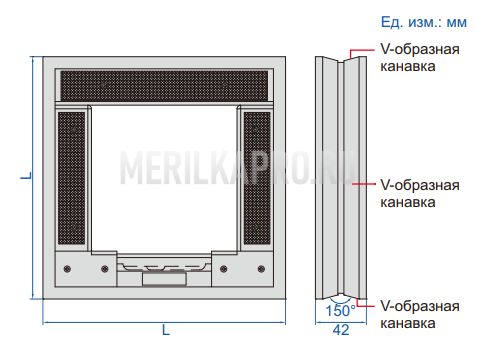 4906-В200М Уровень рамный 200х200х42 мм INSIZE plus