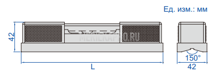4905-200 Уровень брусковый 200х42х42 мм INSIZE plus