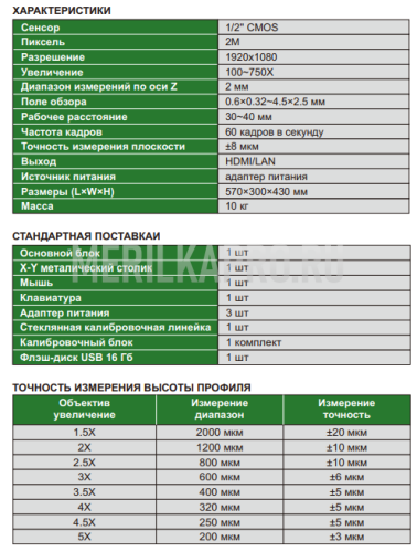 5324-K210 Измерительный 3D микроскоп с большой глубиной резкости 100~750X INSIZE