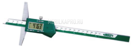 1143-200A Штангенглубиномер цифровой с цилиндрическим наконечником 0-200 мм INSIZE