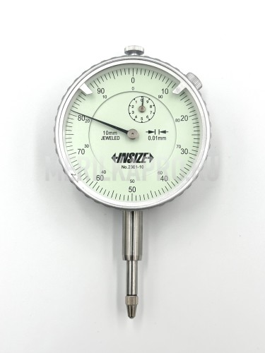 2301-10F Индикатор часового типа 10 мм 17 мкм без ушка INSIZE