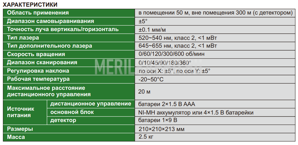 GRL-L340 Нивелир лазерный самовыравнивающийся  INSIZE