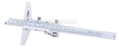 1249-300 Штангенглубиномер нониусный с отверстиями для доп. оборудования 0-300 мм INSIZE