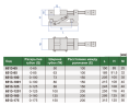 6513-100 Тиски синусные высокоточные 0-100 мм INSIZE
